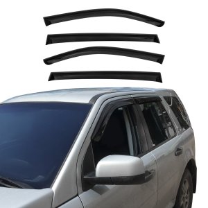 BMW X5 Wind Deflector - Omac - Acrylic 4 Pcs - Black Smoke - '07-'13